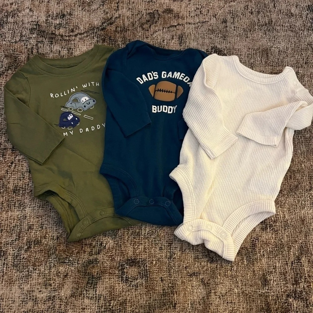 Carter’s 3 Month Long Sleeve Onesie Bundle